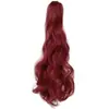 Coleta postiza rizada larga europea y americana transfronteriza, trenza de coleta alta de onda grande para exportación africana, fabricante en stock