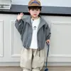 Chaqueta de niño primavera 2026 modelo nuevo, chaqueta infantil elegante y a la moda con cuello alto, top casual para bebé primavera y otoño