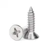 Tornillos Autorroscantes de Acero Inoxidable 201 con Ranura de Cruz Ka Estándar Ranura de Cruz Cabeza Plana Autorroscantes M3M4M5M6