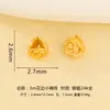 Plata 925 Chapada en Oro Forma de Linterna Mantra de Seis Palabras Pequeñas Cuentas Espaciadoras Pulsera Collar DIY Hecho a Mano Accesorios de Plata