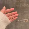 Celebridad de Internet Perla Bamang Estrella Cadena para Clavícula Nueva para Mujer ins Collar de Mariposa de Doble Capa Todo Fósforo m Cadena para el Cuello de Oso para Mujer