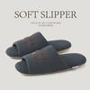 Fábrica de Zapatos Qidan Pantuflas de Lino para Cuatro Estaciones para Mujer Interior Hogar Suela Suave Silenciosas Antideslizantes Transpirables Pantuflas de Piso para Pareja para Mujer
