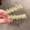 Pente de cabelo de cristal único, requintado, doce, moderno e de alta qualidade para mulheres, adequado para o uso diário e versátil como um acessório de cabelo
