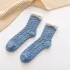 Calcetines de Coral Fleece para Mujer Postparto Sueño Otoño e Invierno de Caña Media Hogar Felpa Engrosados Calcetines de Maternidad Calcetines de Piso Felpa