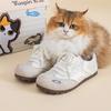 Tuopin Sapatos de Treinamento para Gatos Quatro Estações Nova Palmilha com Suporte de Arco Sapatos Casuais Versátil Solado Macio Tênis Branco Sapatos de Skate Tp491L