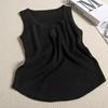 Cárdigan de punto casual y de temperamento dulce con dos botones para chicas guapas en primavera y verano. Nuevo look adelgazante. Top interior en capas.