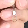 Atacado do Fabricante Conector Tipo B Vara de Pesca Marítima Acessórios Pequenos Argola de Oito Rápida Pino Rápido Metal Aço Inoxidável