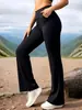 Calça de Yoga Transfronteiriça para Mulheres, Estilo Europeu e Americano, Cintura Alta, Levanta Bumbum, Emagrecedora, Elástica, Calça Fitness, Calça Esportiva Versátil, Calça Longa de Cintura Lisa