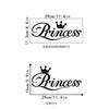 Crown Princess adesivos pretos Cross Border Amazon Girl Room Decoração Adesivos Quarto Layout Adesivos de parede autoadesivos
