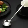 Acero Inoxidable 304 Mango Extendido Cuchara para Remover Cuchara de Café Cuchara para Comer en Casa Cuchara Cuchara Boca Profunda del Recipiente Cuchara para Condimentos
