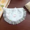 Baberos de dibujos animados hechos a mano para mascotas estilo japonés y coreano más vendidos, lindos baberos con ribete de encaje para gatos, perros y perros pequeños a medianos