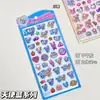 Adesivos com Relevo de Anjo Coleção Crystal 3D Disney Azul Sólido Estilo Japonês Tridimensional Adesivos de Decoração de Fada para Crianças