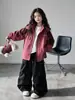 Ropa de Primavera y Otoño para Niñas 2026 Nueva Chaqueta Desmontable Tres en Uno para Niños Chaqueta de Otoño Elegante para Niñas Ropa Infantil