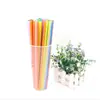 Tubo de plástico de color PP suministro directo de fábrica vaso de plástico para té de leche pajilla de plástico para té de leche palo de plástico para juguete de aritmética infantil accesorios palo de plástico