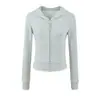 Sudadera Corta Deportiva con Cremallera para Mujer de Moda, Estilo Otoño, Estilo Americano, Color Sólido, Corte Ajustado, Sudadera con Capucha Casual