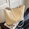 Bolsa de grande capacidade para mulheres outono todas as combinações 2023 nova bolsa de ombro casual textura este ano popular bolsa tote para o dia a dia