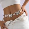 Cadena de cintura de mariposa de alta gama para mujer, todo-partido, joyería sexy para la cintura, moda, cadena corporal decorativa todo-partido para chica popular