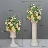 Decoração de Casamento Coluna Romana Adereços de Casamento Vitrine Flores Artificiais Enfeites Vasos de Flores Marcadores de Estrada Flores Cerimônia de Abertura Plástico