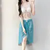 Bikini Sexy Estilo Hada para Mujer, Conjunto de Tres Piezas, Nuevo Modelo 2026, Estilo Celebridad de Internet, Sensación de Alta Gama, Ropa de Baño para Vacaciones en Aguas Termales