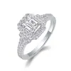 Anillo Popular Xiaohongshu Douyin de Plata de Ley S925 No se Desvanece Nicho Lujo Accesible Gama Alta Femenino Joyería de Mano Transfronteriza Anillo