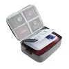 Organizador de equipaje multicapa, portacertificados, pasaportes y tarjetas, bolsa para guardar documentos, caja para guardar exámenes