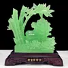 La riqueza aumenta gradualmente: Adorno de Bambú de Jade, Decoración de Resina para Hogar y Sala de Estar, Regalo que Trae Fortuna, Regalo de Inauguración, Venta al por Mayor