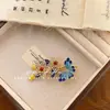 Cor Nacional e Juventude ~ Grampo de Cabelo com Borla Azul Queimado Estilo Chinês para Mulheres, Grampo de Meio Rabo Retro Chinês Dinastia Ming, Presilha Lateral Grampo de Viagem