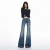 Jeans para Niña Naranja #Nuevo Otoño Lavado Tiro Bajo Microcampana para Mujer Adelgazantes Favorecedores con Caída Casual Versátil de Pierna Larga