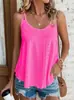 2026 Europeu e Americano Transfronteiriço Amazon Site Independente Camisola de Alça Dupla Gola Redonda Jacquard Sem Mangas Camisa Base para Mulheres