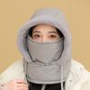 Chapéu Lei Feng de Inverno 2025 para Homens e Mulheres com Proteção para Orelhas, Forrado com Lã, Espessado, à Prova de Vento, Máscara à Prova de Frio, Protetor de Pescoço, Chapéu Integrado, Chapéu para Ciclismo