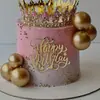 Direitos Autorais Estilo Ins Transfronteiriço Feliz Aniversário Letra Inglesa Decoração de Bolo Plug-in Acrílico Lateral Decoração de Bolo