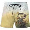 Pantalones de Verano con Estampado de Paisaje 3D y Peces Pantalones Deportivos de Playa Estampado de Animación Cuadros Casual Secado Rápido Pantalones de Surf para Hombre Fitness 20