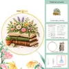 Kit de Materiales para Bordado de Libros Florales 3D de Venta Caliente Transfronteriza, Set de Bricolaje Hecho a Mano para Principiantes, Adornos Decorativos, Venta al por Mayor de Fábrica