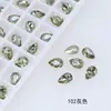 Dongzhou Crystal 4*6mm Gota d'Água Diamante Cintilante para Nail Art Acessórios de Nail Art com Diamantes em Forma de Asas de Borboleta de Vidro Dongzhou Fabricante