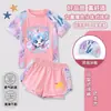 Traje de baño infantil de dibujos animados lindo para niñas, nuevo modelo 2026, traje de baño cómodo de dos piezas para que las niñas disfruten de aguas termales y natación