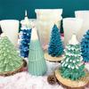 Vela Perfumada Árbol de Navidad Molde de Silicona Difusor DIY Yeso Jabón Hecho a Mano Cubito de Hielo Herramienta para Moler Pino