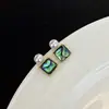 Pendientes de concha de abulón Symphony con pasador de plata S925, diseño vintage de alta gama, perla de agua dulce natural real, perla blanca