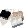 Camisole Estilo Pure Wish Tomara-que-caia Top Interno Slim-fit Top para Usar por Cima Confortável Respirável Faixa para o Peito Sutiã com Bojo Fixo Sem Costura