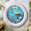 BRUP Calcomanías para Electrodomésticos Estilo Marino Porthole Submarino Azul Tortuga Pulpo Lavadora Calcomanías Decorativas BR2449C