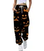 Outono e Inverno Transfronteiriço Europeu e Americano Novo Estampa Digital 3D Calças de Halloween Calças de Casal Calças de Moletom Fábrica de Origem