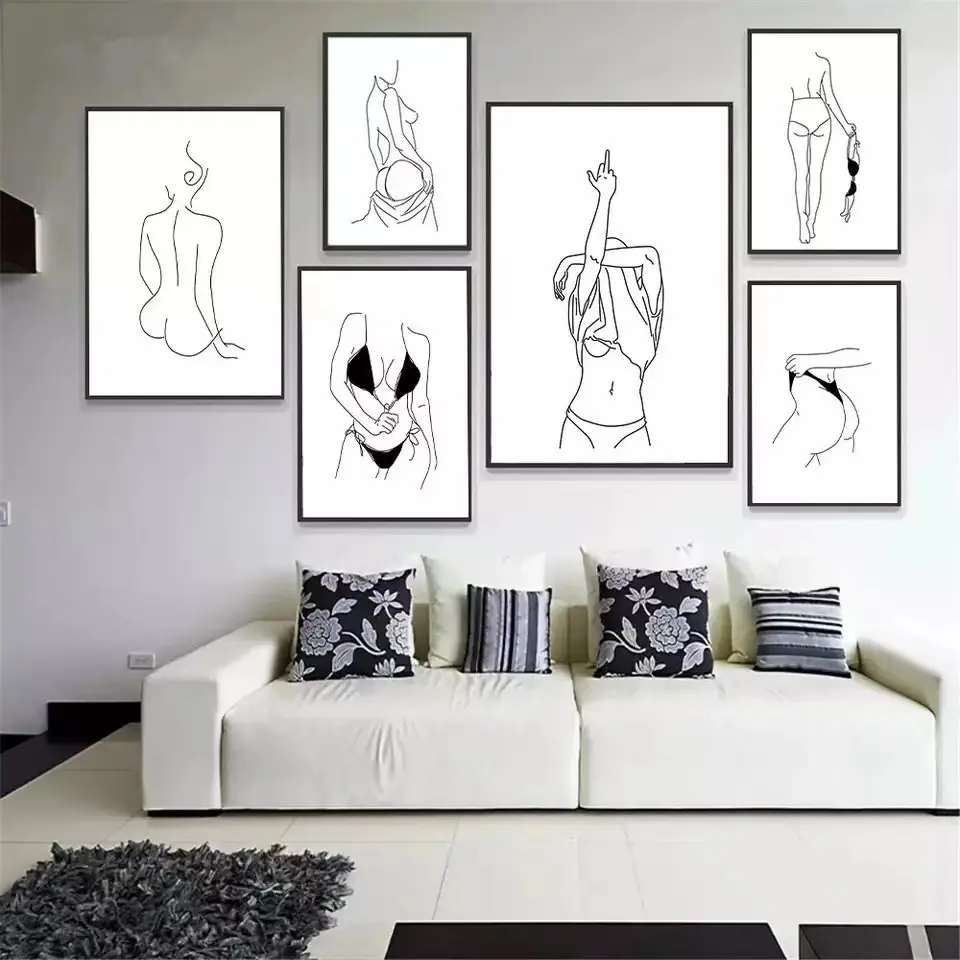 Modern-Abstract-Art-Figure-Lin