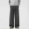 Pantalones largos de rayas estilo "old money" americano para hombre y mujer, pantalones casuales relajados de otoño Yamamoto con caída, pantalones casuales de traje