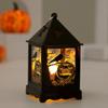 Lámpara de calabaza portátil de Halloween, lámpara de vela electrónica LED, accesorios de decoración para fiestas, lámpara de ambiente, adornos, suministro al por mayor
