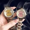 Relógio de drenagem de microcomércio Moda feminina Quartz Casual Simples Espanha TIKTOK Mesmo estilo Relógio feminino