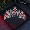 Acessórios de Cabelo Europeus e Americanos para Noivas Casamento Coroa de Aniversário Totalmente Cravejada Retro Barroca Coroa de Strass Versátil