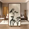 Biombo para Sala de Estar, Uso Doméstico, Madera Maciza, Oficina, Sala de Té, Dormitorio, Decoración de Bambú Estilo Zen, Pantalla de Asiento, Entrada
