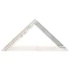 Regla triangular de aleación de aluminio Jin Hu de 7 pulgadas para carpintería, decoración, regla triangular grande de 45 grados, 90 grados, 150 mm, 200 mm