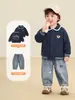 Ropa infantil Kaka Panda chaqueta de solapa de dibujos animados tops para niños ropa de otoño para niñas ropa de otoño para bebé