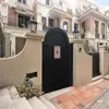 Puerta de Jardín para Patio de Villa Estilo Europeo Puerta de Muro de Villa Puerta de Jardín Casa de Construcción Propia Rural Simple Moderna Puerta de Patio de Apertura Única