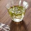Tazón de té con tapa de pétalo de vidrio Baicai, taza de té con tapa transparente resistente al calor, tazón de té individual, juego de té de kung fu, tazón de té para el hogar